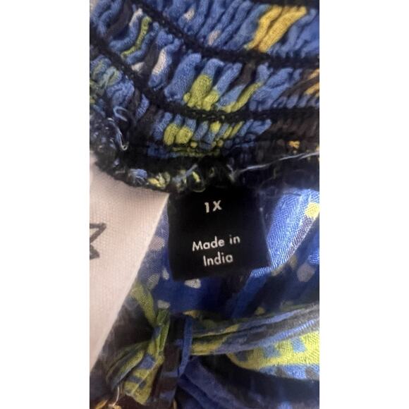 Anthropologie X Joao Incerti Strappy Bandeau Maxi Smocked Halter Dress Plus 1X - Picture 8 of 12